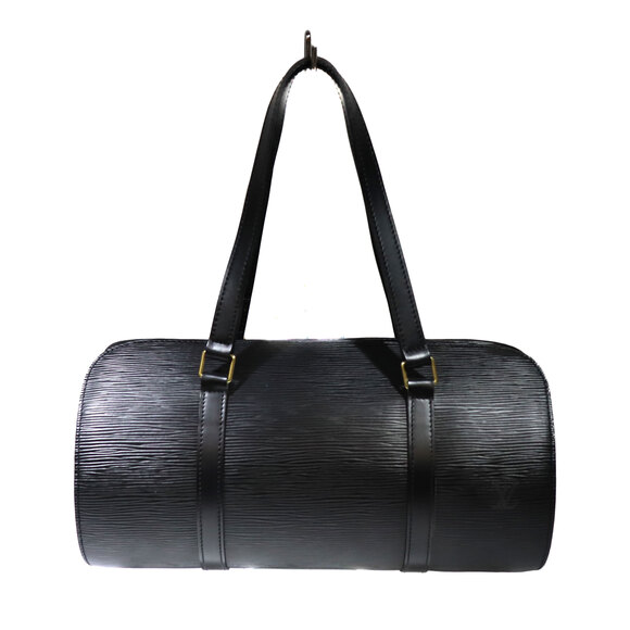 Louis Vuitton Soufflot Black Epi Cylindrical Pouch Handbag - Picture 3 of 9